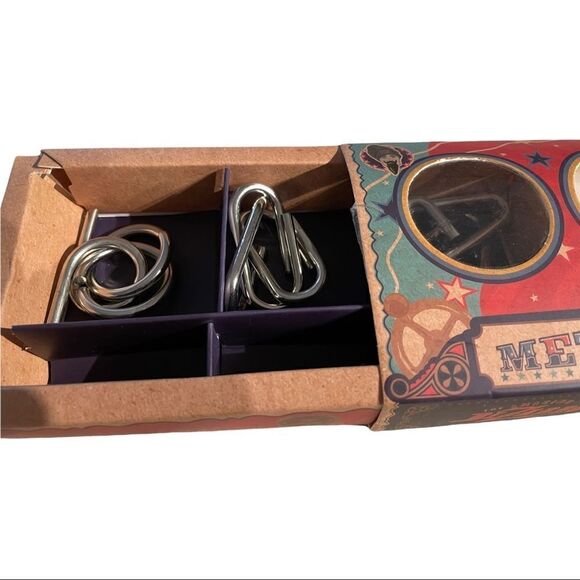 Toy Tangled Teasers Metal Puzzles Girl Boy Gifts  Amazing BiZarro Bell & Curfew - Picture 5 of 11